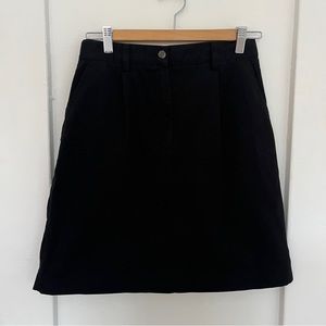 Ll Bean black mini skirt